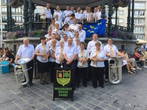 Flying the Sussex flag